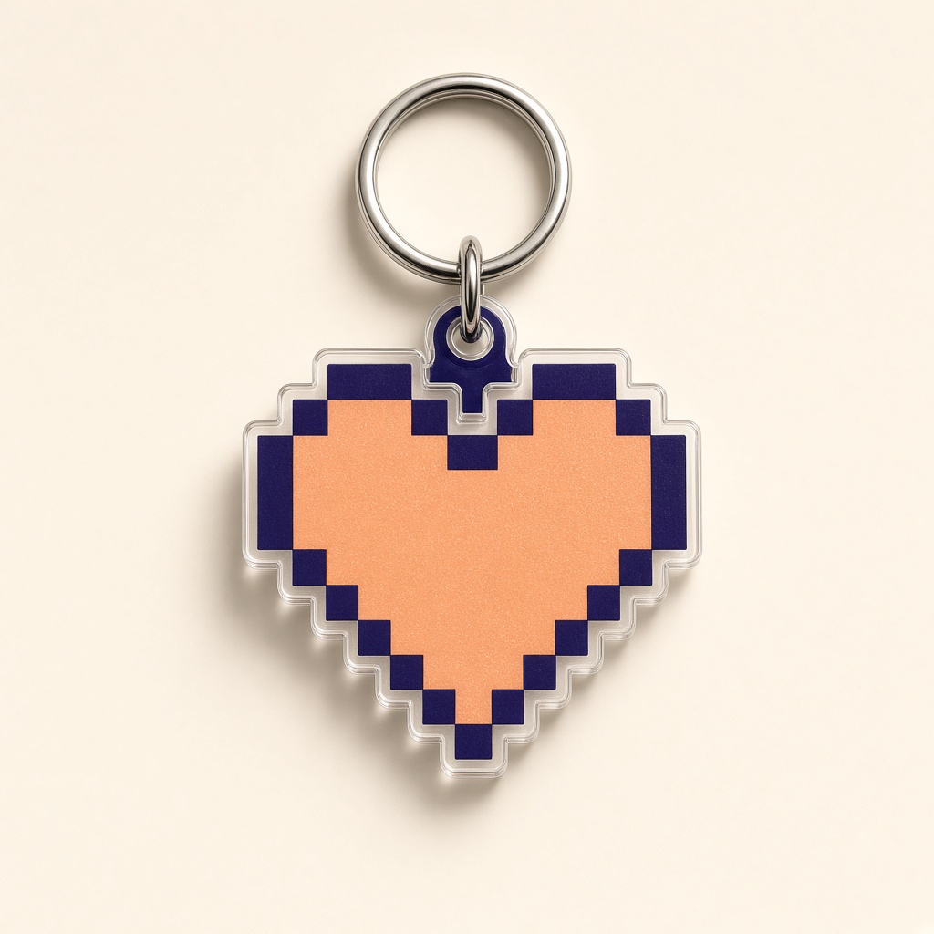 Pixel Kalp Anahtarlık